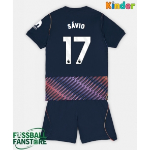 Tottenham Hotspur Savio #17 Replik Auswärtstrikot Kinder 2026-27 Kurzarm (+ Kurze Hosen)